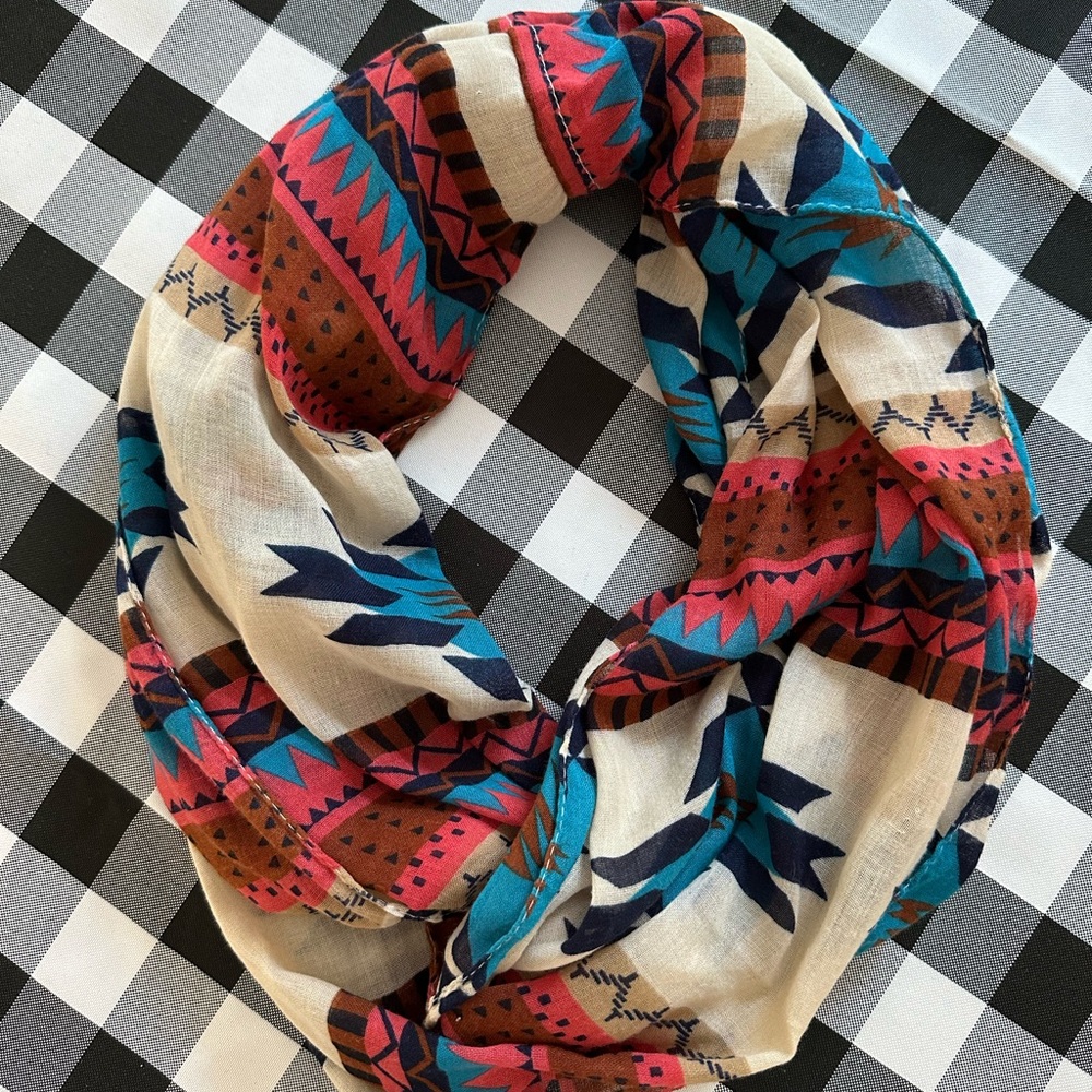 Boho Chic Multicolor infinity Scarf